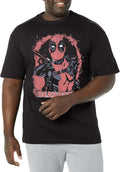 Marvel Big & Tall Classic Painted Deadpool Men's Tops Short Sleeve Tee Shirt T-Shirt | Best Seller