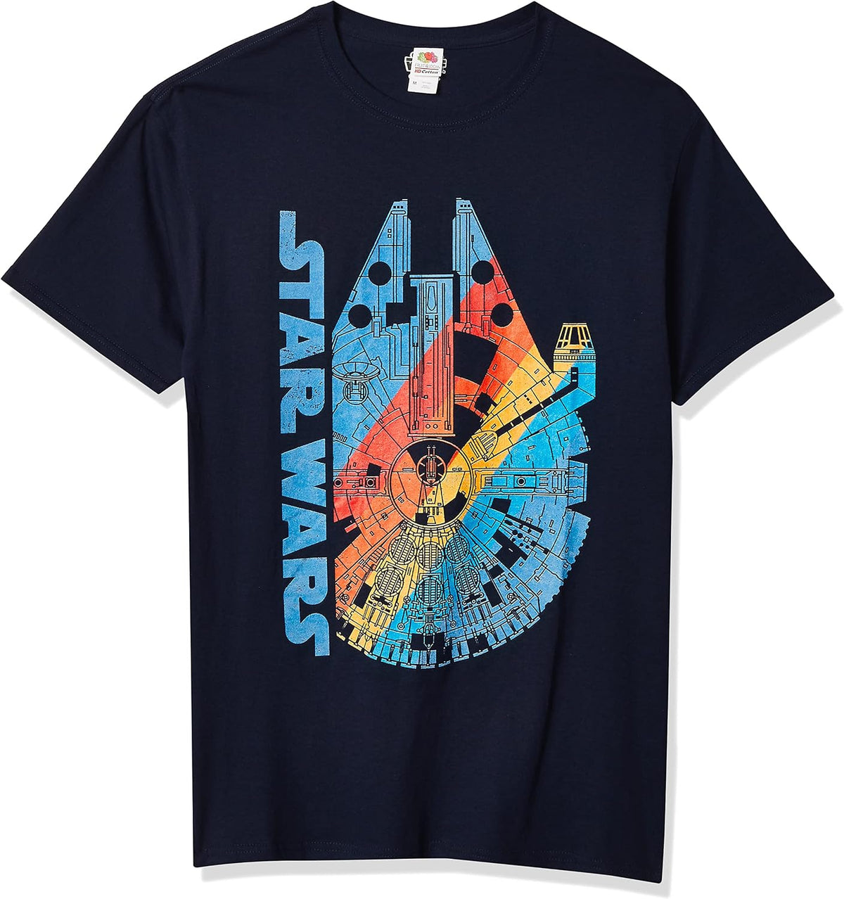 STAR WARS Men's Millenium Falcon Rainbow Diagram Apparel | Premium Quality