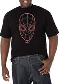 Marvel Big & Tall Spidy Face Men's Tops Short Sleeve Tee Shirt T-Shirt | US Viral Style