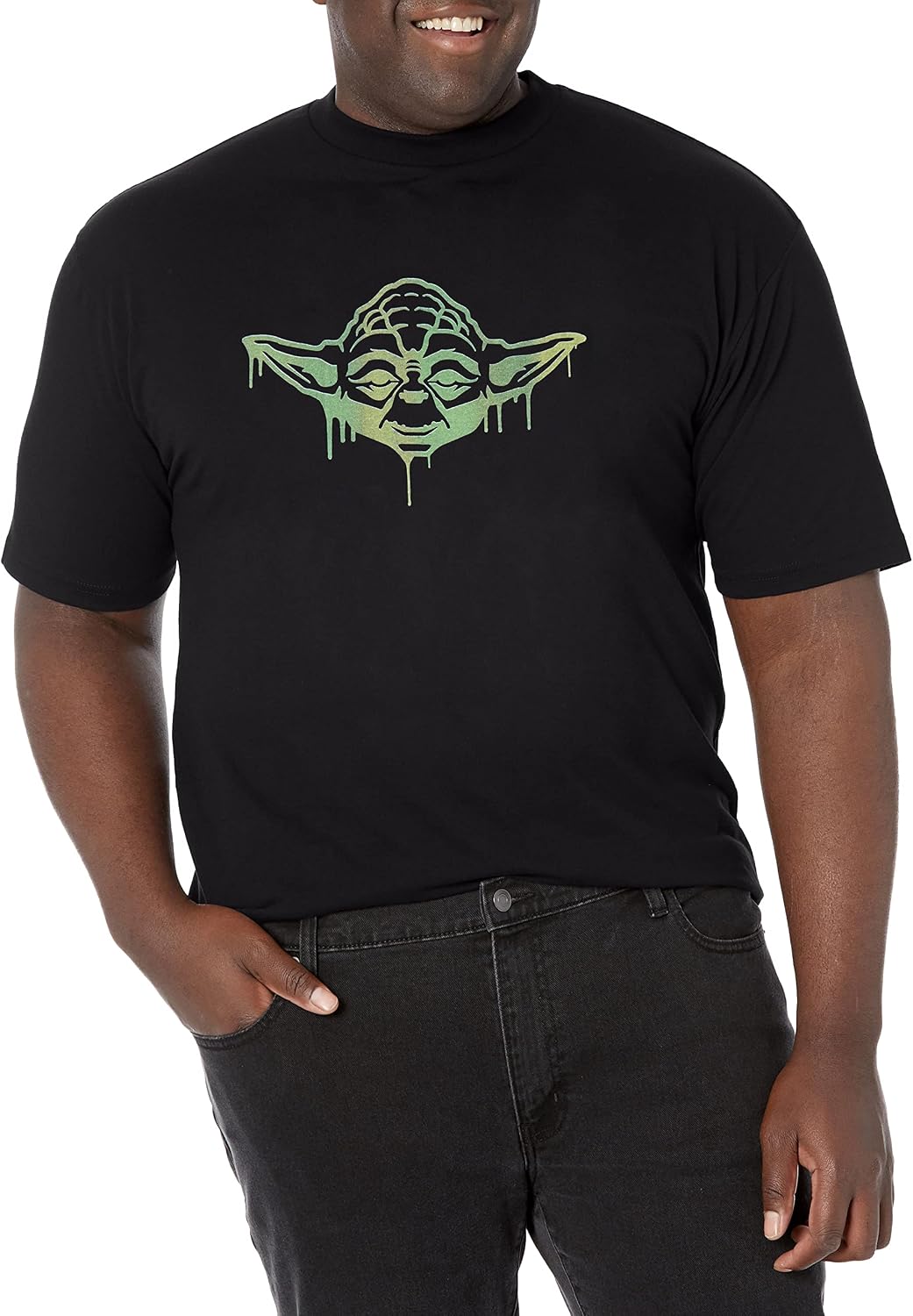 STAR WARS Oozing Yoda Men's Tops Short Sleeve Tee Shirt T-Shirt | Best Seller