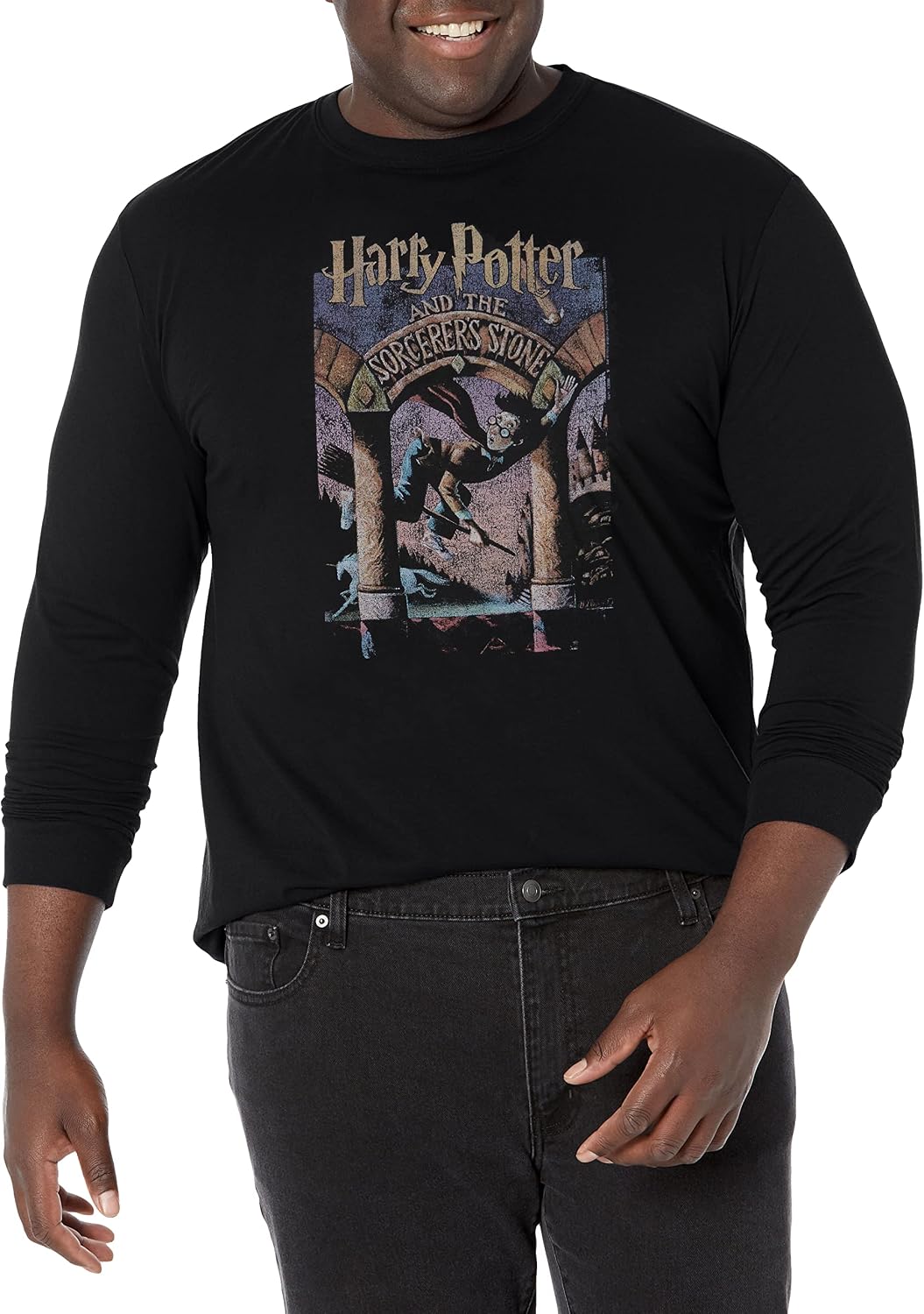 Harry Potter Literary Collection Sorcerer's Stone Men's Tops Long Sleeve Tee Shirt T-Shirt | Aesthetic Streetwear