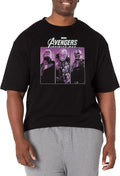 Marvel Big & Tall Thanos Trio Men's Tops Short Sleeve Tee Shirt, Black, 3X-Large T-Shirt | Premium Quality