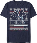STAR WARS Men's Vader Luke Holiday Face Off Ugly Sweater Sweater | US Viral Style