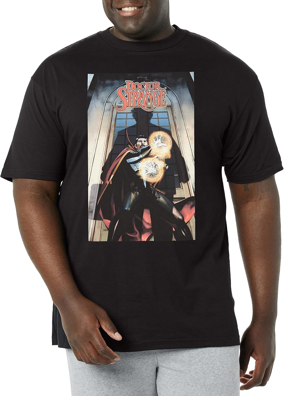 Marvel Big & Tall Classic Doctor Strange Dec18 Men's Tops Short Sleeve Tee Shirt T-Shirt | Aesthetic Streetwear