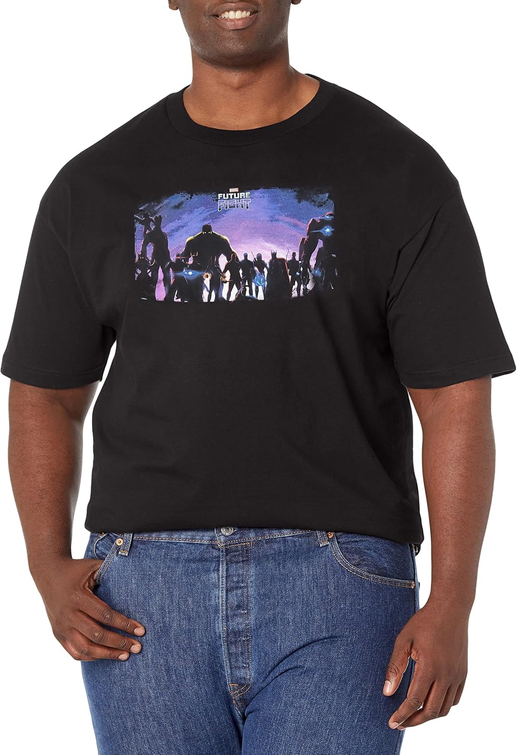 Marvel Big & Tall Classic Fight The Future Men's Tops Short Sleeve Tee Shirt T-Shirt | Premium Quality