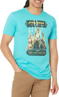 Fifth Sun Star Wars Republic Lighters Up High Young Men's Short Sleeve Tee Shirt T-Shirt | Premium Quality