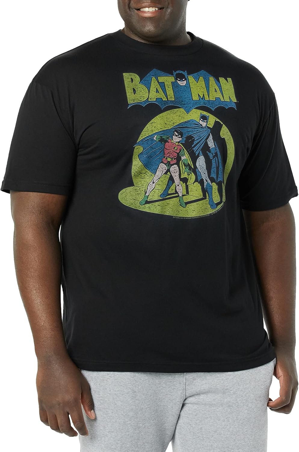 DC Comics Men's Vintage Batman Short Sleeve Apparel | Premium Quality