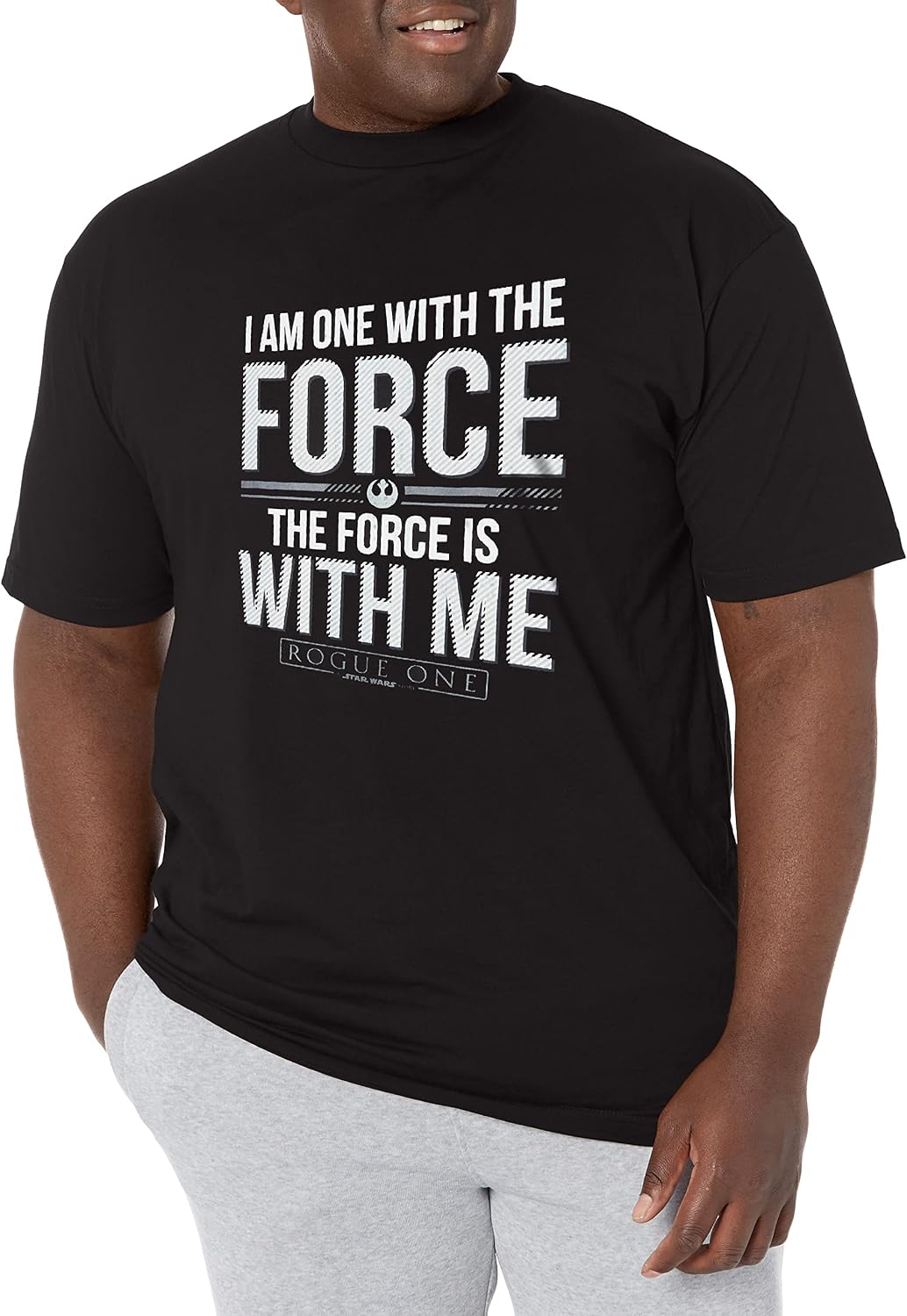 STAR WARS Men's Rogue One I Am One with The Force Apparel | US Viral Style