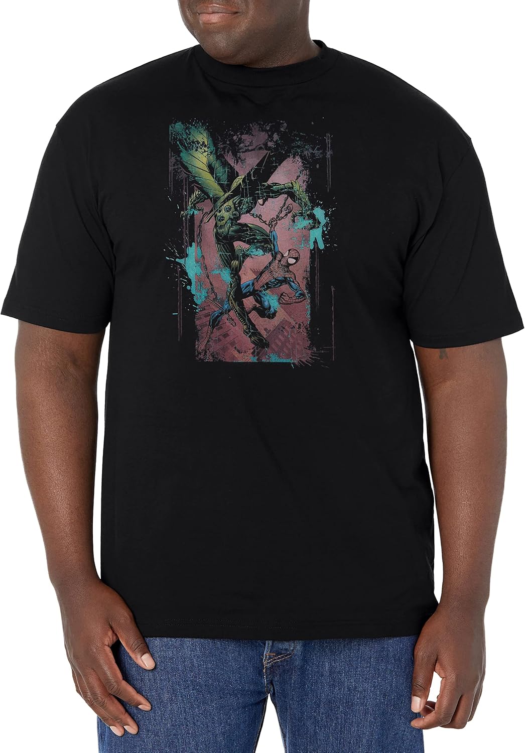 Marvel Big & Tall Classic Buzzard Splat Men's Tops Short Sleeve Tee Shirt T-Shirt | Best Seller