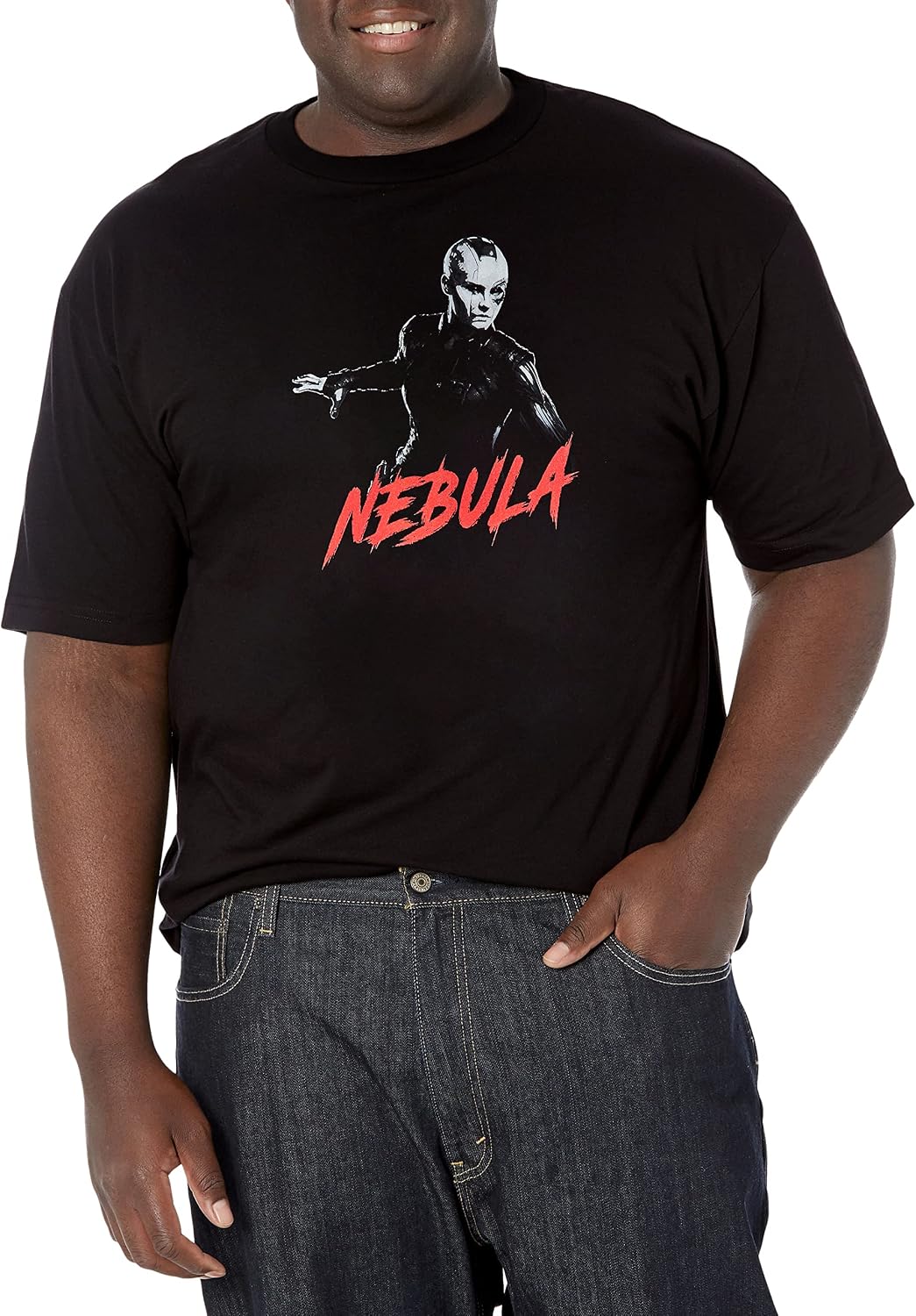 Marvel High Contrast Nebula Men's Tops Short Sleeve Tee Shirt T-Shirt | Premium Quality