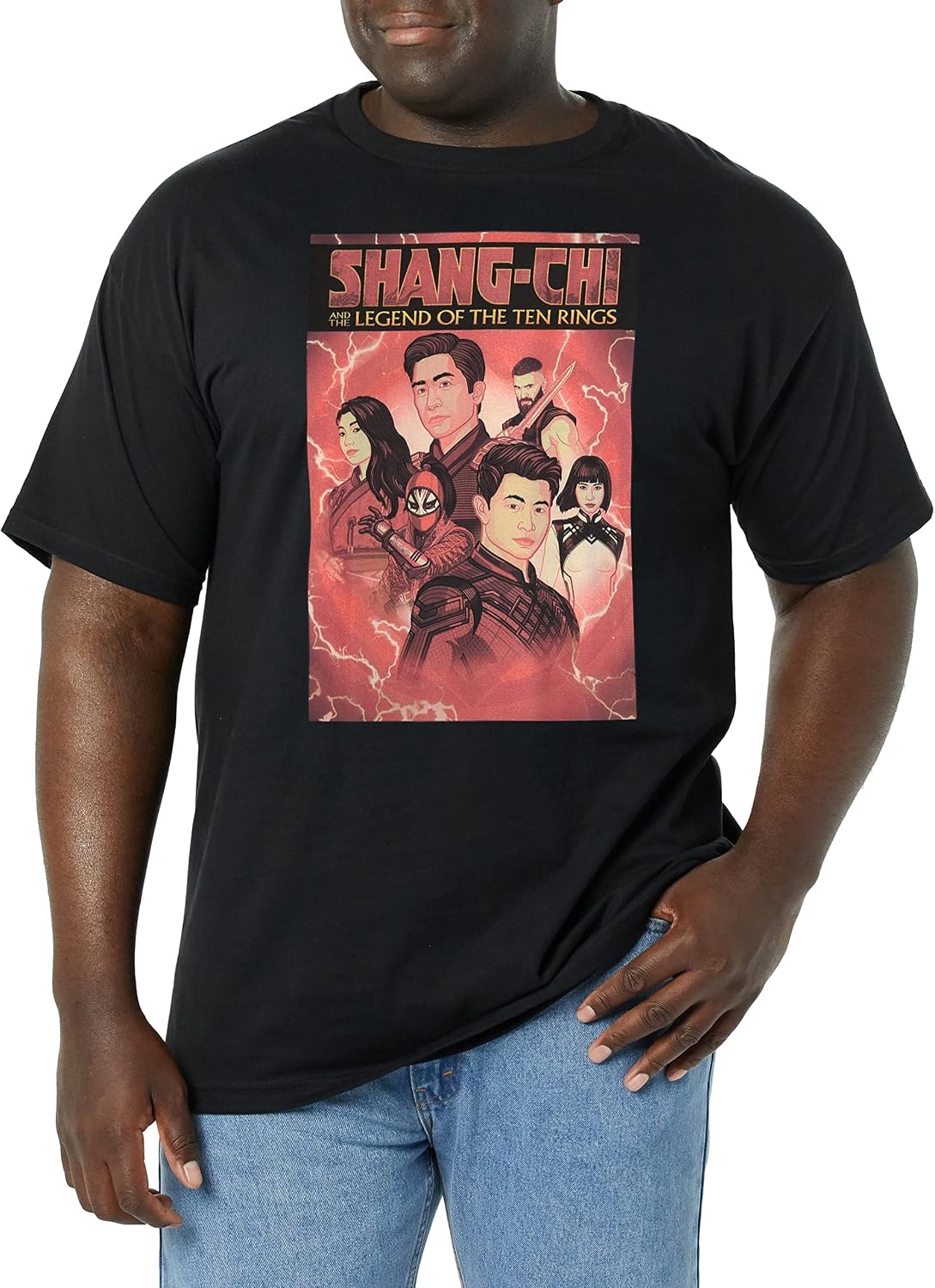 Marvel Big & Tall Shang-chi Comic Cover Men's Tops Short Sleeve Tee Shirt T-Shirt | US Viral Style