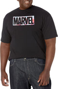 Marvel Big & Tall Universe USA Dye Logo Men's Tops Short Sleeve Tee Shirt, Black, XX-Large T-Shirt | Aesthetic Street...