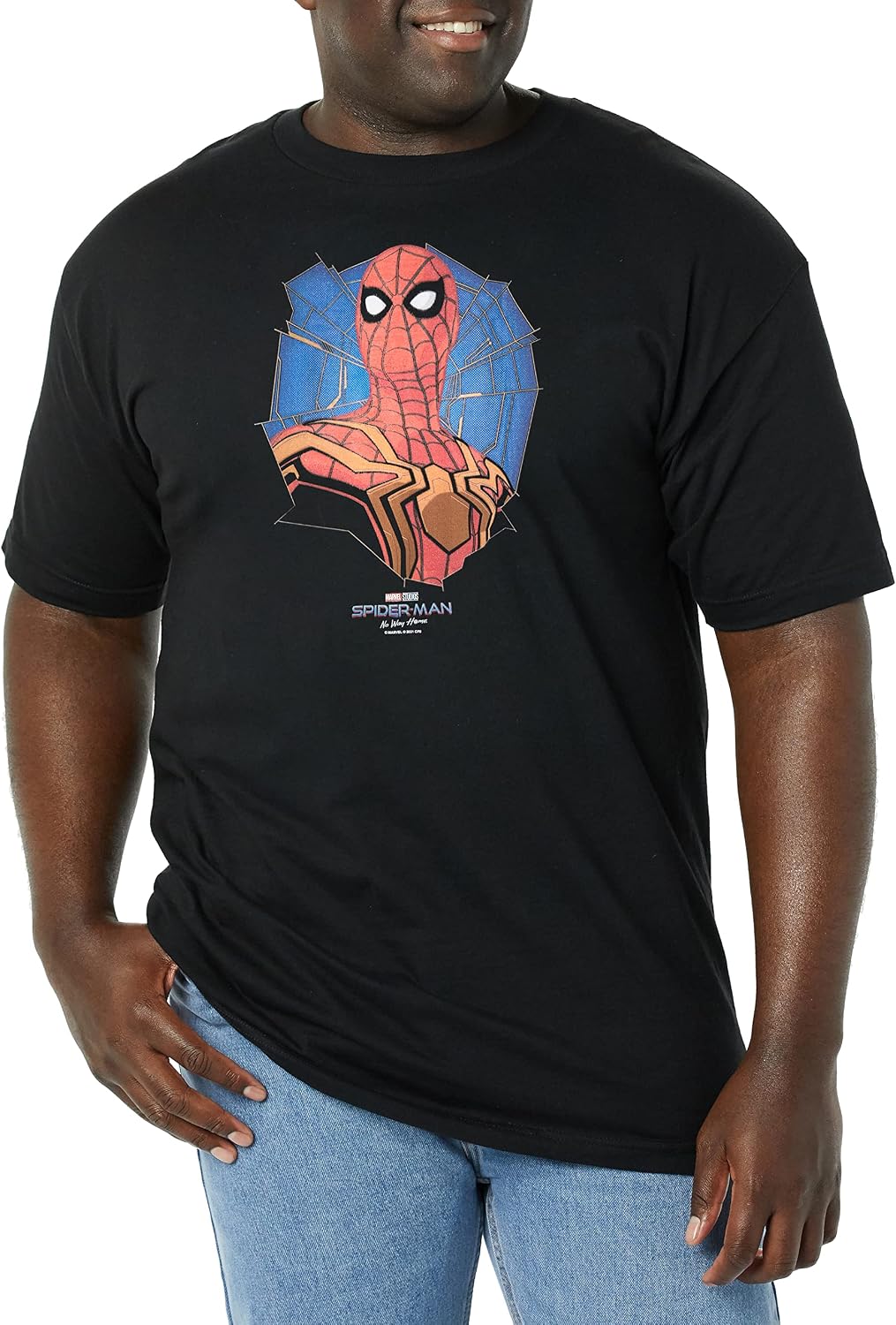 Marvel Spider-Man No Way Home Web of a Hero Men's Tops Short Sleeve Tee Shirt T-Shirt | Best Seller
