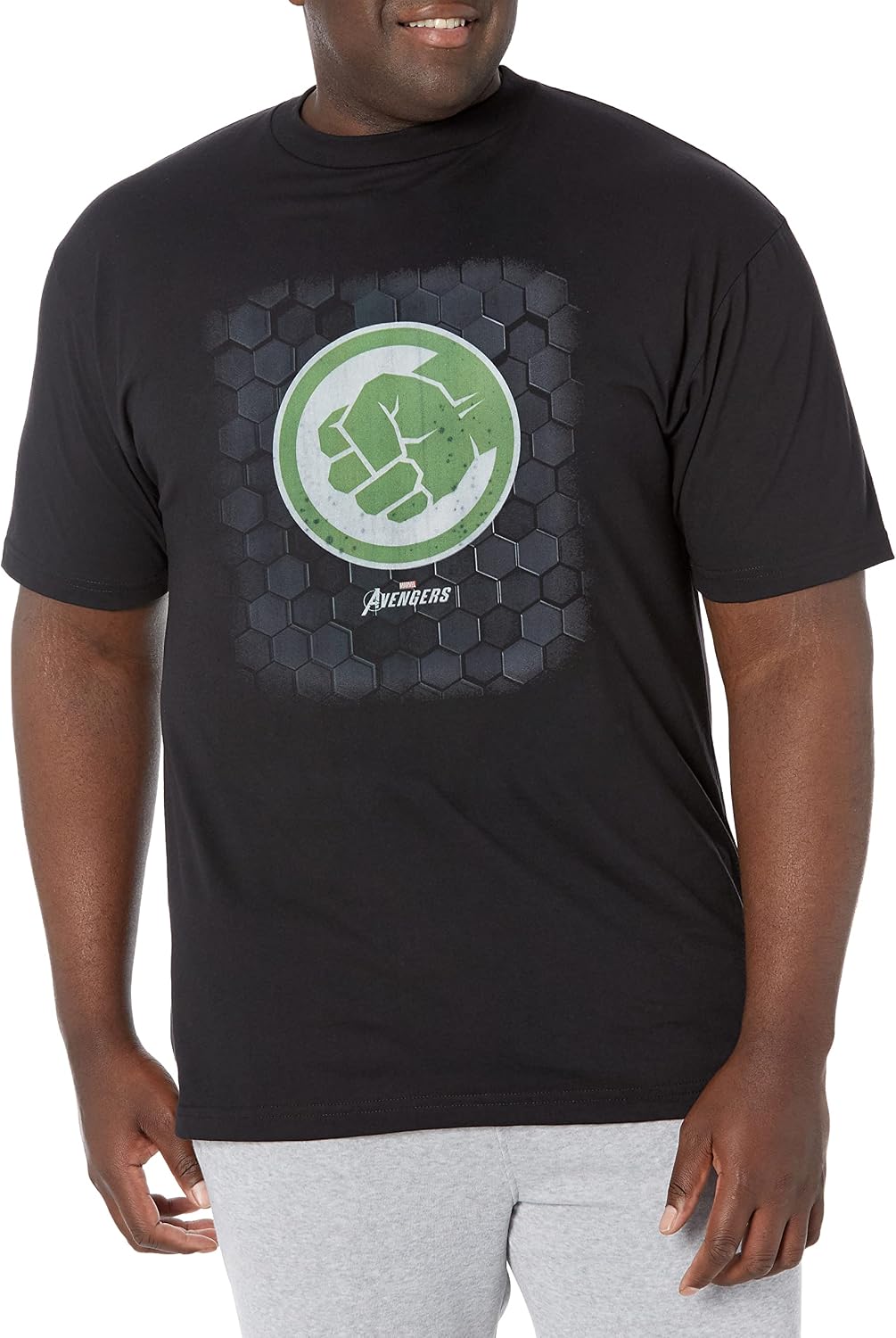 Marvel Big & Tall Classic Hulk Hex Men's Tops Short Sleeve Tee Shirt T-Shirt | Trending 2025