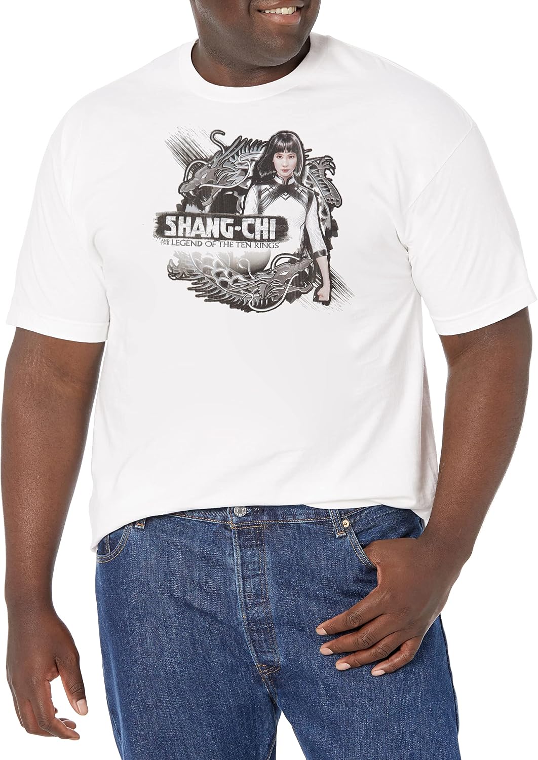 Marvel Big & Tall Shang-chi Xialing Dragons Men's Tops Short Sleeve Tee Shirt T-Shirt | Aesthetic Streetwear