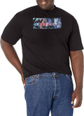 Marvel Big & Tall Endgame Logos Four Men's Tops Short Sleeve Tee Shirt, Black, X-Large T-Shirt | Aesthetic Streetwear