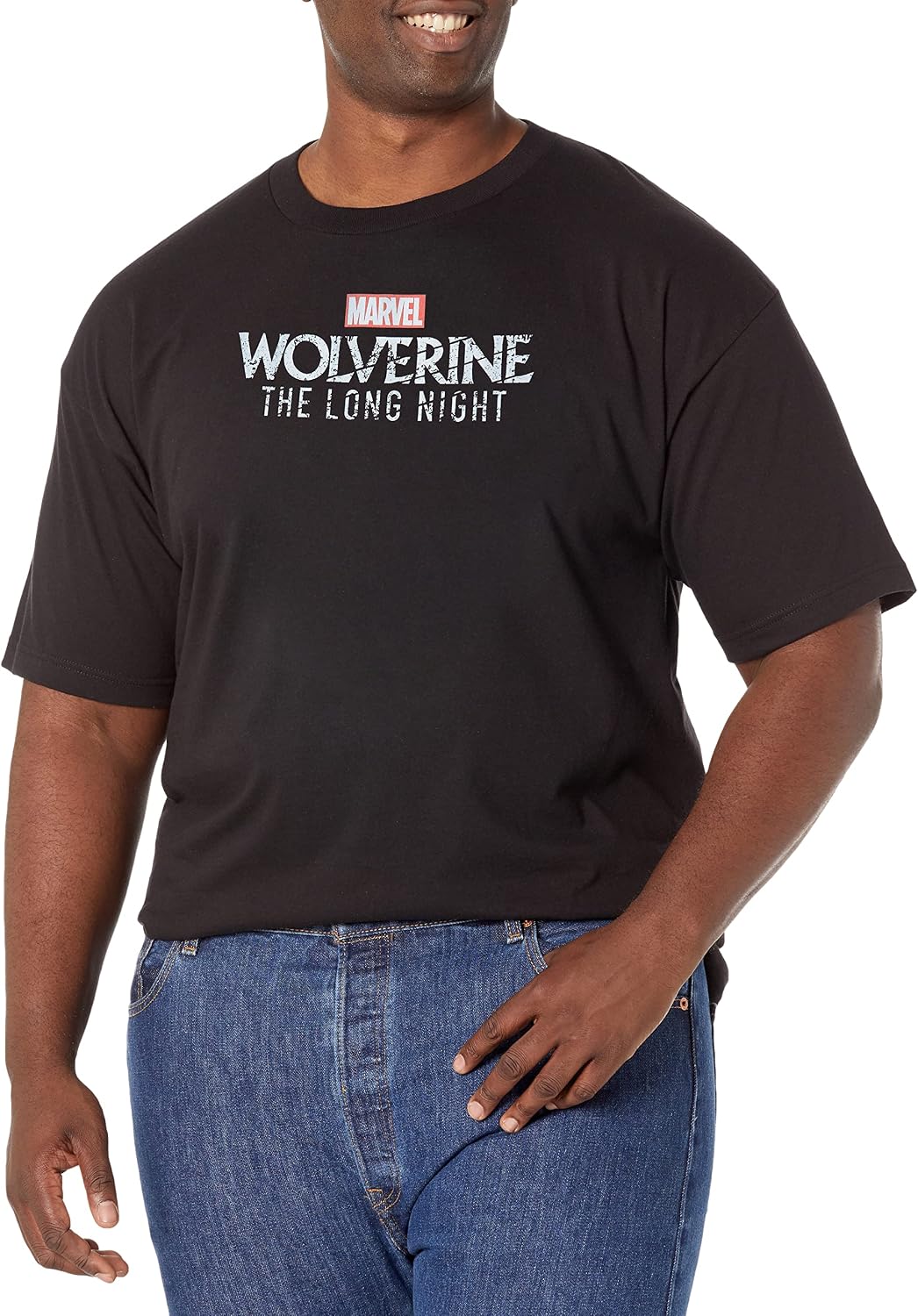 Marvel Big & Tall Classic Longnight Logo Men's Tops Short Sleeve Tee Shirt T-Shirt | Trending 2025