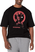 Marvel Big & Tall Classic Samurai Deadpool Men's Tops Short Sleeve Tee Shirt T-Shirt | Aesthetic Streetwear