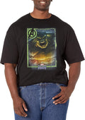 Marvel Big & Tall Classic Hulk Card Men's Tops Short Sleeve Tee Shirt T-Shirt | Aesthetic Streetwear