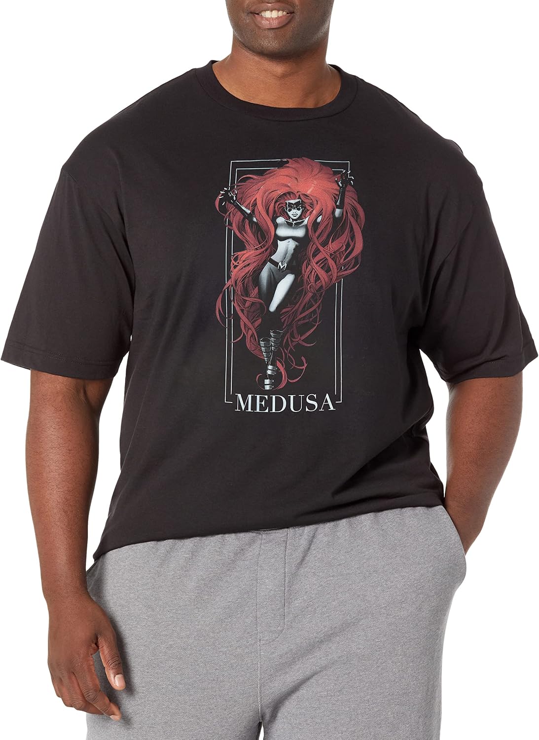 Marvel Big & Tall Classic Madame Medusa Men's Tops Short Sleeve Tee Shirt T-Shirt | Trending 2025