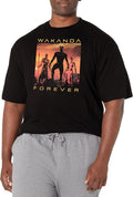 Marvel Big & Tall Wakanda Forever Men's Tops Short Sleeve Tee Shirt T-Shirt | US Viral Style