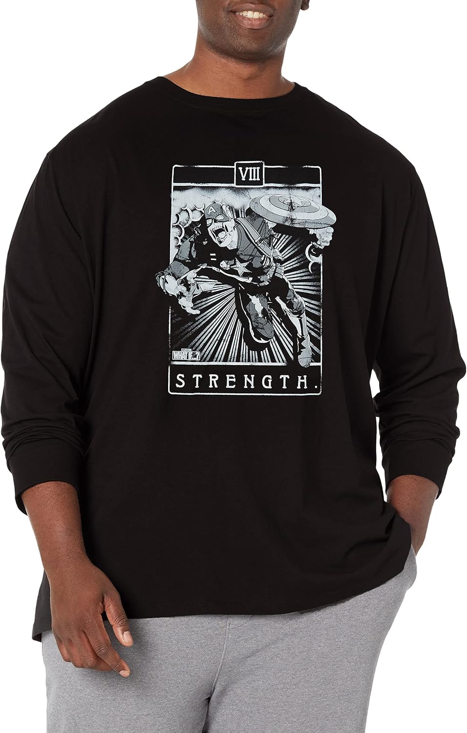 Marvel Big & Tall Tarot Zombie Men's Tops Short Sleeve Tee Shirt T-Shirt | US Viral Style
