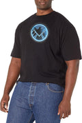 Marvel Big & Tall Classic Shield Emblem Men's Tops Short Sleeve Tee Shirt T-Shirt | US Viral Style
