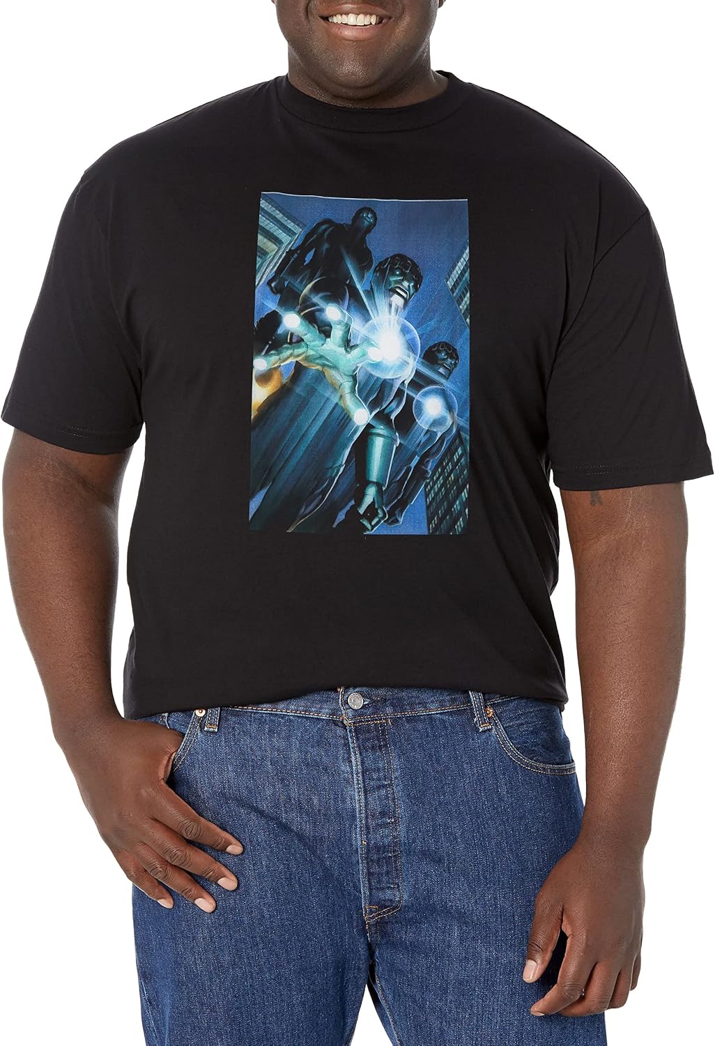 Marvel Big & Tall Classic Marve Men's Tops Short Sleeve Tee Shirt T-Shirt | Premium Quality