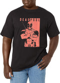 Marvel Big & Tall Classic Deadpool Police Men's Tops Short Sleeve Tee Shirt T-Shirt | Best Seller