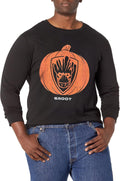 Marvel Big & Tall Classic Groot Pumpkin Men's Tops Short Sleeve Tee Shirt T-Shirt | Aesthetic Streetwear