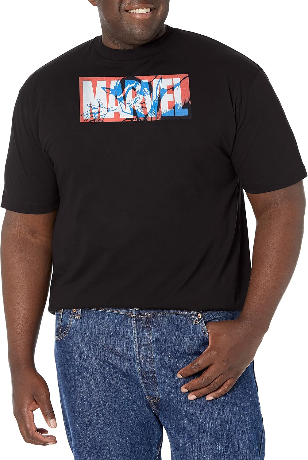 Marvel Big & Tall Classic Strange Men's Tops Short Sleeve Tee Shirt T-Shirt | Aesthetic Streetwear
