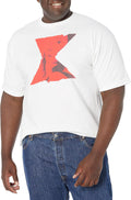 Marvel Big & Tall Logo Overlay Men's Tops Short Sleeve Tee Shirt T-Shirt | Best Seller