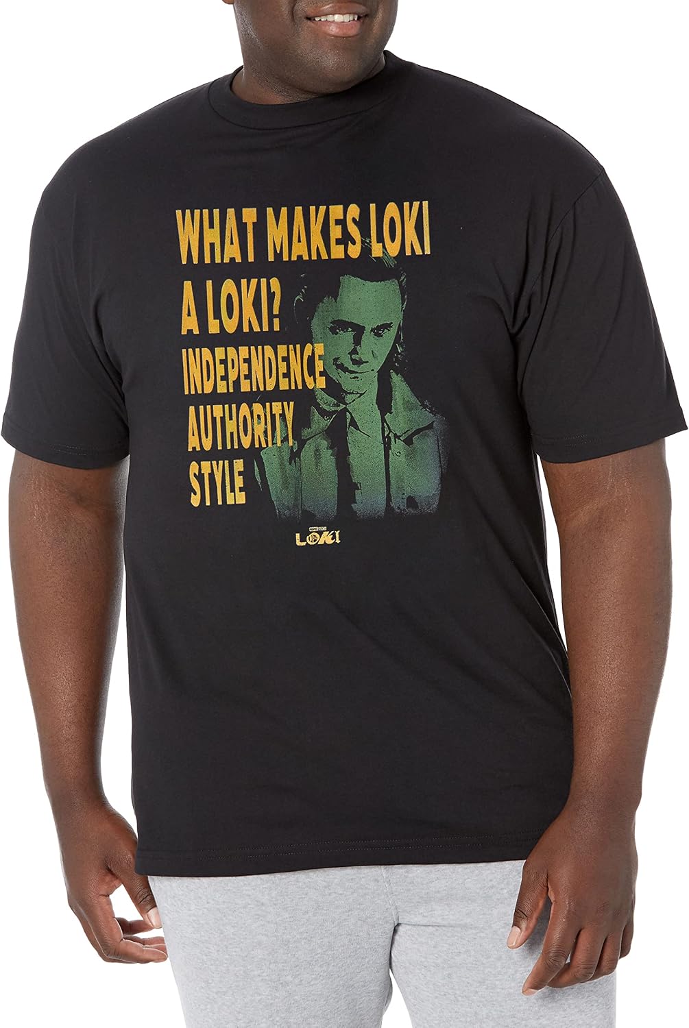 Marvel Big & Tall Lady Loki Men's Tops Short Sleeve Tee Shirt T-Shirt | Premium Quality