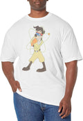 Disney Big & Tall Goofy Movie Powerline Poser Men's Tops Short Sleeve Tee Shirt, White, 4X-Large T-Shirt | US Viral S...