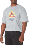 Marvel Big & Tall Time Men's Tops Short Sleeve Tee Shirt, Athletic Heather, 3X-Large T-Shirt | Trending 2025