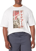 Marvel Big & Tall Classic Deadpool Sword Kanji Men's Tops Short Sleeve Tee Shirt, White, 3X-Large T-Shirt | Best Seller