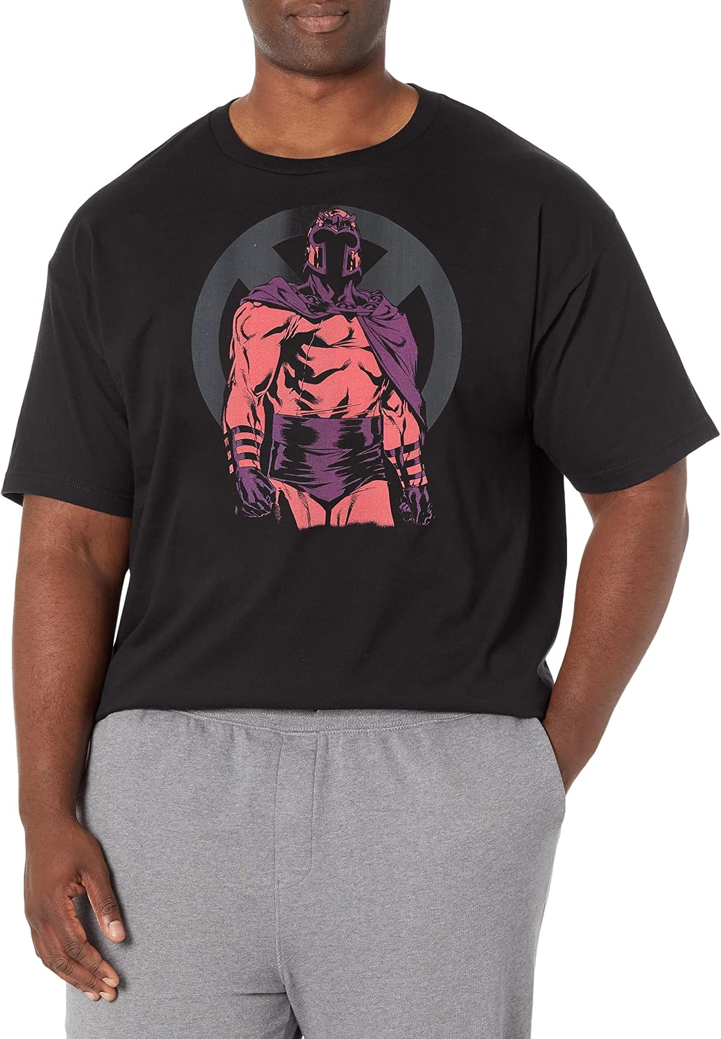 Marvel Big & Tall Classic Silhouette Magneto Men's Tops Short Sleeve Tee Shirt T-Shirt | Trending 2025
