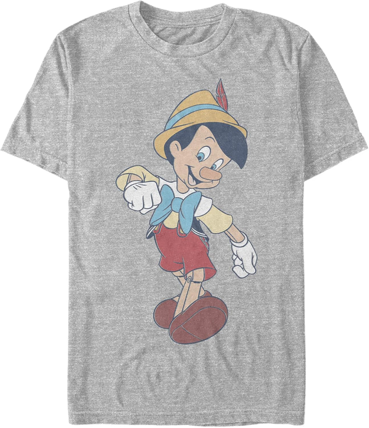 Disney Big & Tall Vintage Pinocchio Men's Tops Short Sleeve Tee Shirt T-Shirt | Aesthetic Streetwear