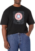 Marvel Big & Tall Classic Hex Shield Men's Tops Short Sleeve Tee Shirt T-Shirt | US Viral Style