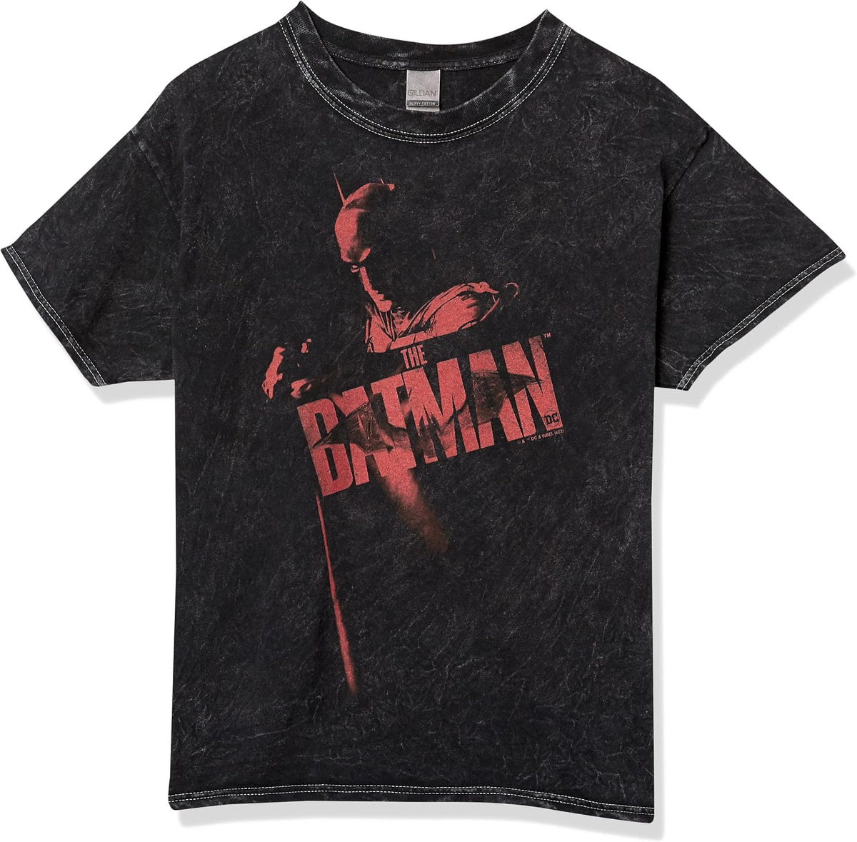 DC Comics Batman in Darkness Graphic Young Men's Short Sleeve Tee Shirt T-Shirt | Aesthetic Streetwear