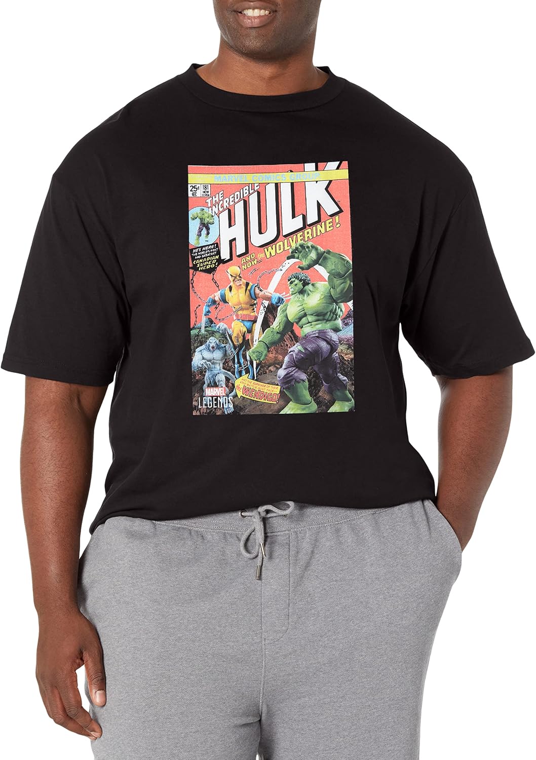 Marvel Big & Tall Classic Ultimate Battle Men's Tops Short Sleeve Tee Shirt T-Shirt | US Viral Style