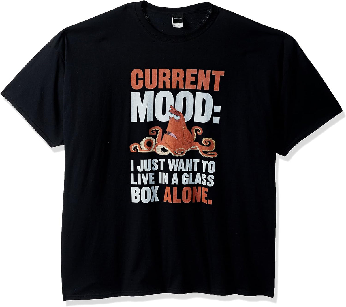Disney Men's Finding Dory Hank Octopus Current Mood Graphic Apparel | Aesthetic Streetwear