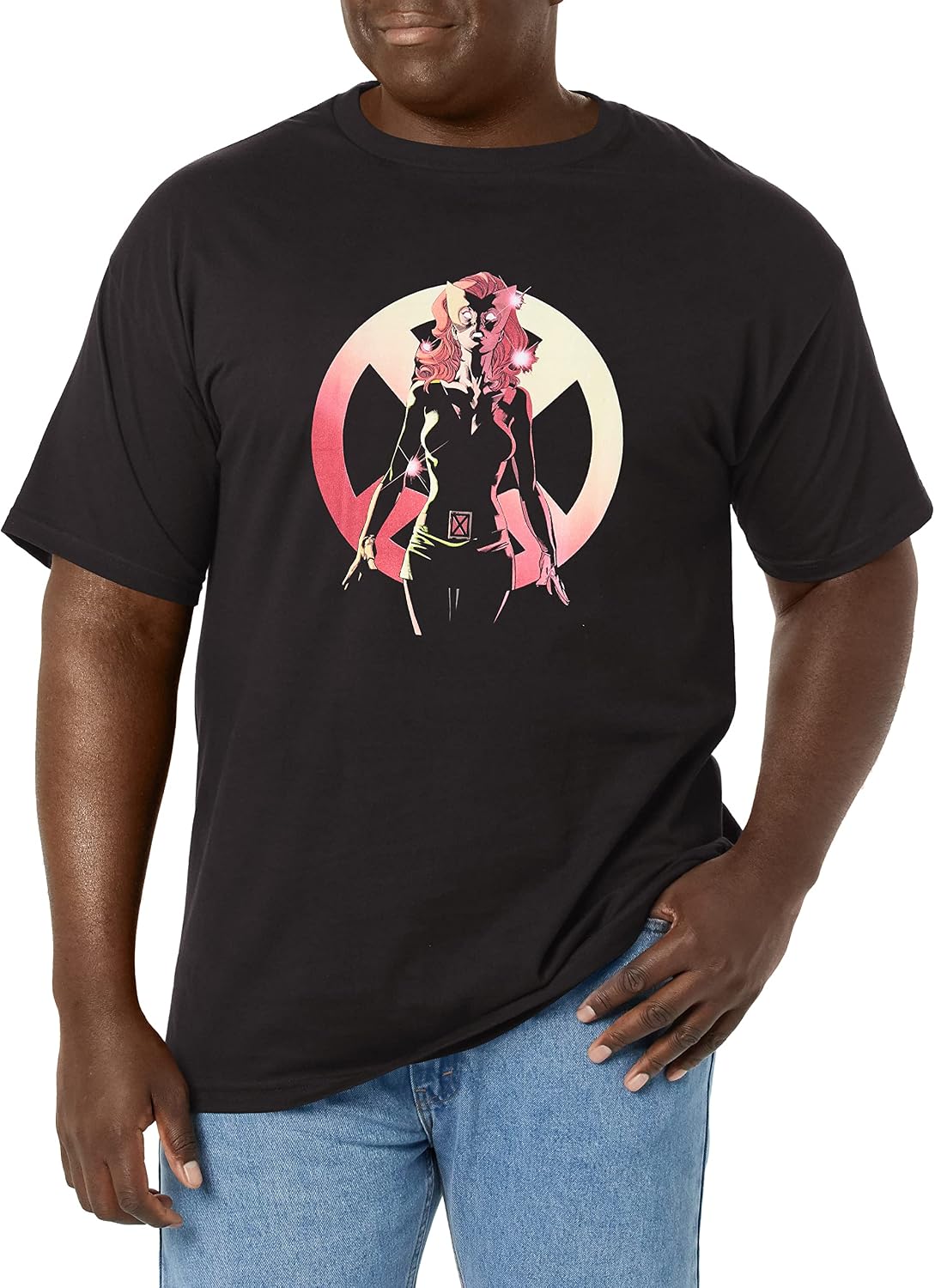 Marvel Big & Tall Classic Enemy Mind Men's Tops Short Sleeve Tee Shirt, Black, XX-Large T-Shirt | US Viral Style