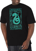 Harry Potter Warner Brothers Slytherin Tarot Men's Tops Short Sleeve Tee Shirt Black T-Shirt | US Viral Style