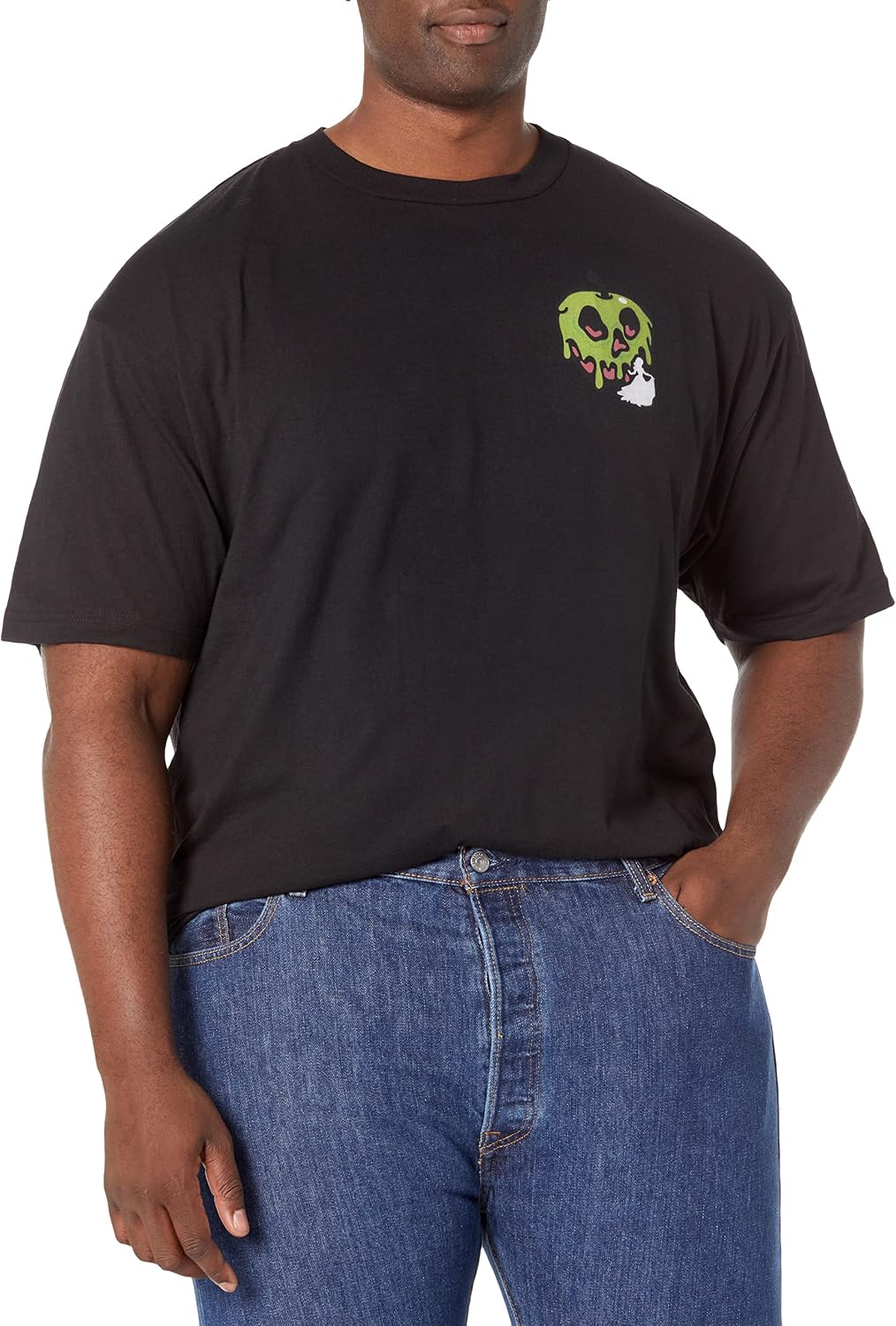 Disney Big & Tall Princesses Snow Apple Men's Tops Short Sleeve Tee Shirt T-Shirt | Premium Quality