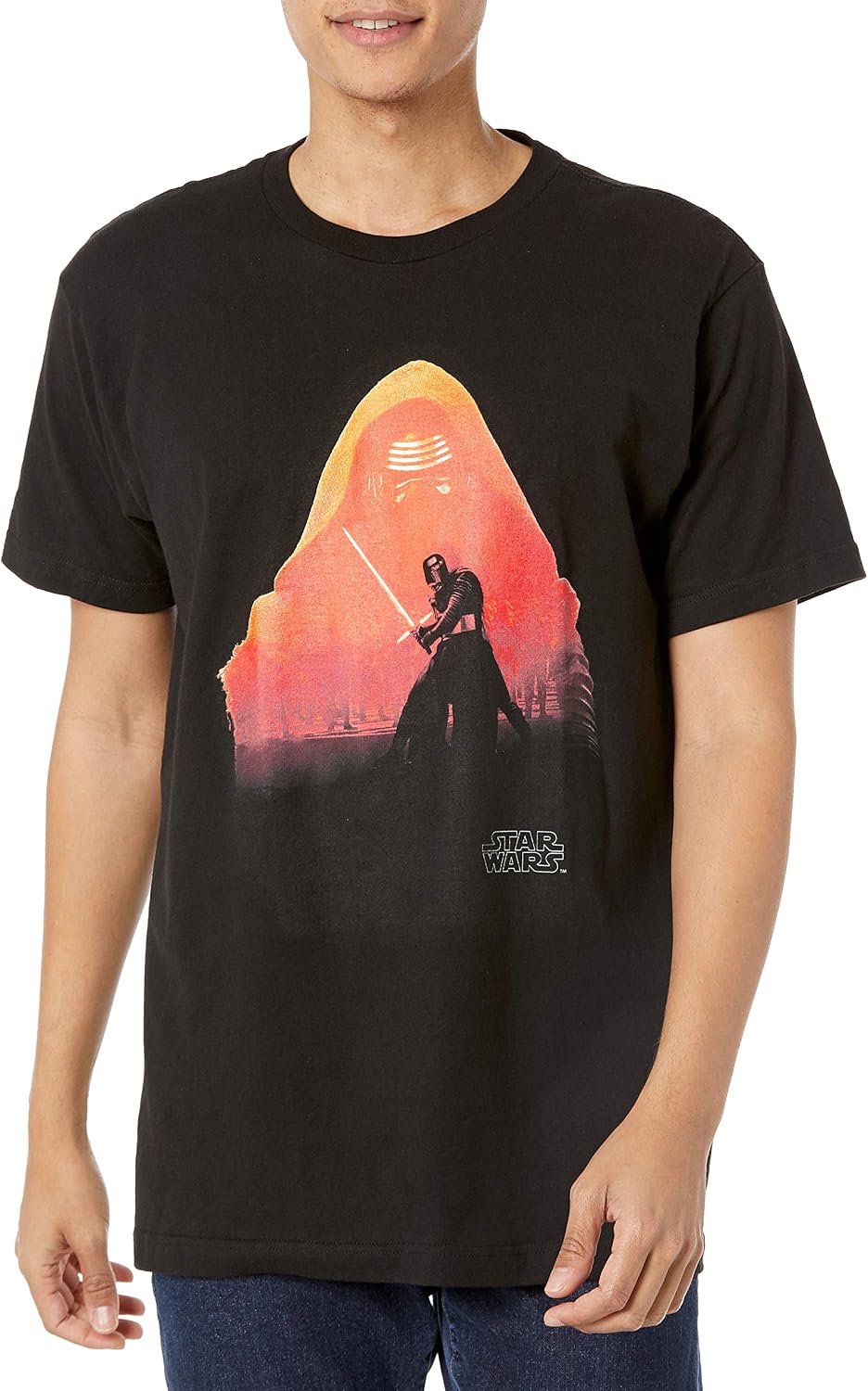 Star Wars Men's The Force Awakens Kylo Ren Trooper Army Battle Logo Apparel | Aesthetic Streetwear