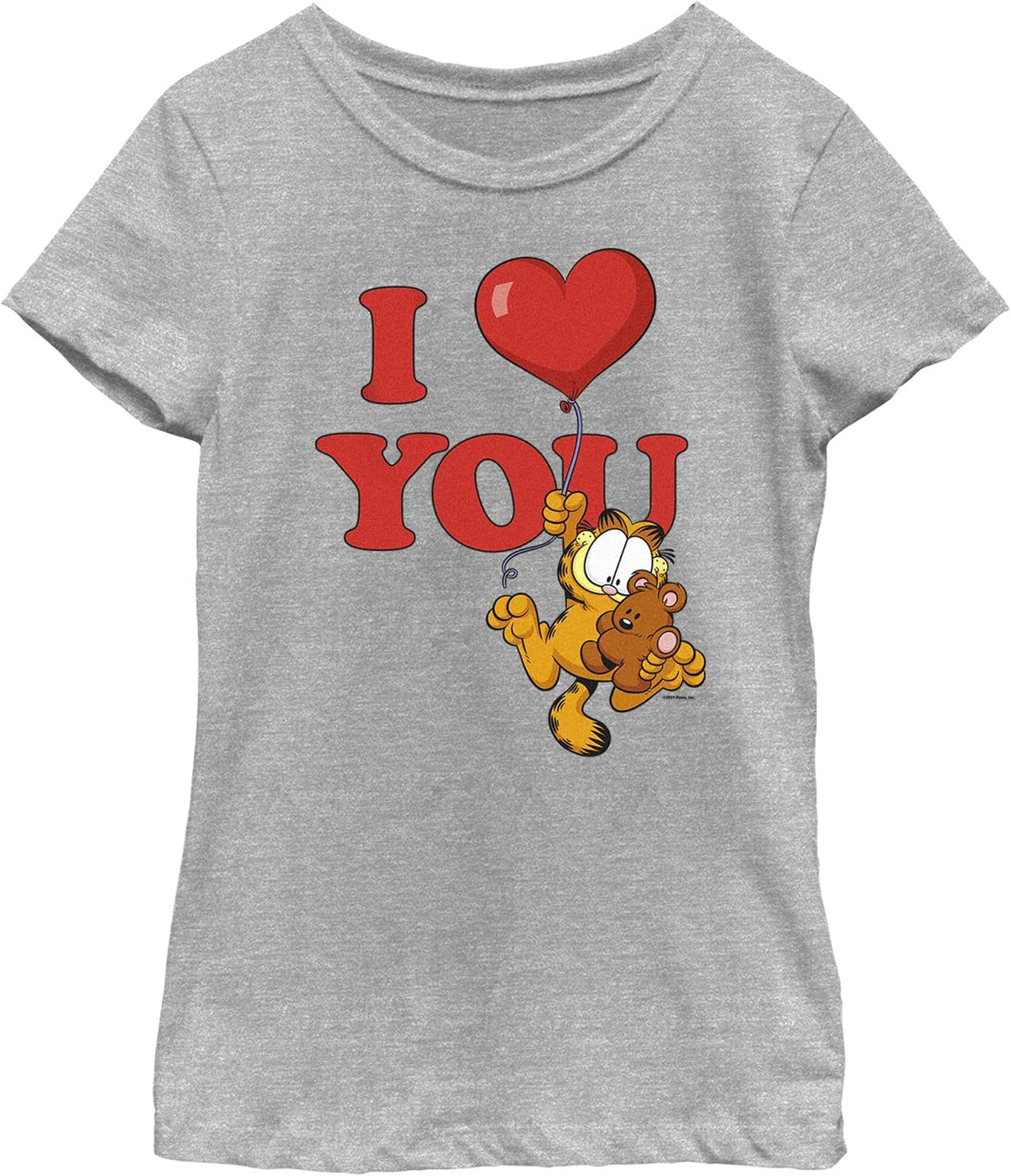 Fifth Sun Kids Garfield I Balloon You Girls Short Sleeve Tee Shirt T-Shirt | Best Seller