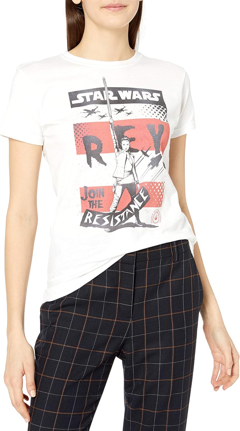Junior's Star Wars The Last Jedi Rey Message Apparel | Trending 2025