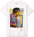 Liquid Blue Unisex-Adult Standard Jimi Hendrix Pop Art 'Scuse Me While I Kiss The Sky Apparel | Aesthetic Streetwear