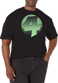 Marvel Big & Tall Classic Fantastic Four Lucky 4 Men's Tops Short Sleeve Tee Shirt T-Shirt | US Viral Style